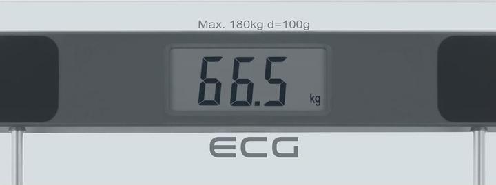 Produktbild ECG OV 137 Glass Personal fitness scale, large LCD display, max. weight 180 Kg (180 kg)