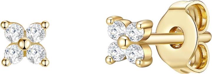 Actual product image Lulu & Jane Ladies earrings brass - 35646 (Brass)