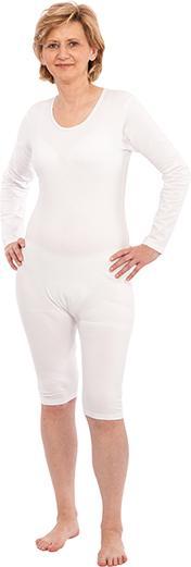 Immagine prodotto Suprima Body da allattamento a manica lunga XXL unisex con zip separabile sulla gamba bianco (XXL)