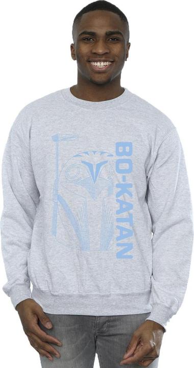Actual product image Star Wars Mens The Mandalorian Bo Katan Helm Sweatshirt (S)