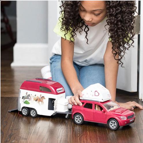 Produktbild Schleich Abenteuer mit Auto und Pferdeanhänger
