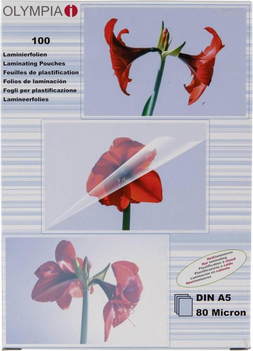 Olympia Feuilles de plastification (A5, 100 pièce(s), 80 µm)