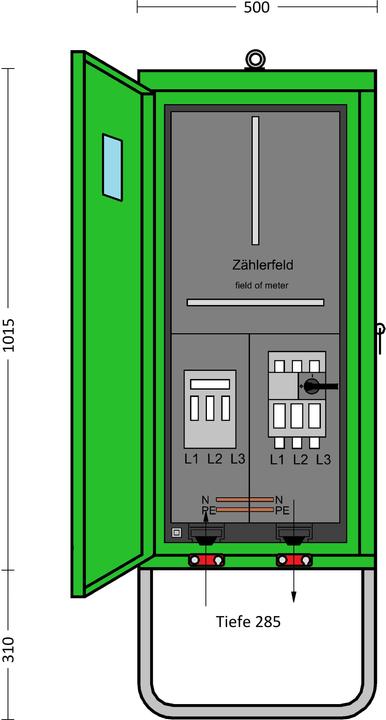 ET A-DIN 43868-80 Baustellenverteiler