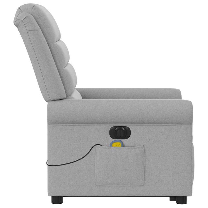 Produktbild VidaXL Massagesessel mit Aufstehhilfe Elektrisch Wolkengrau Stoff