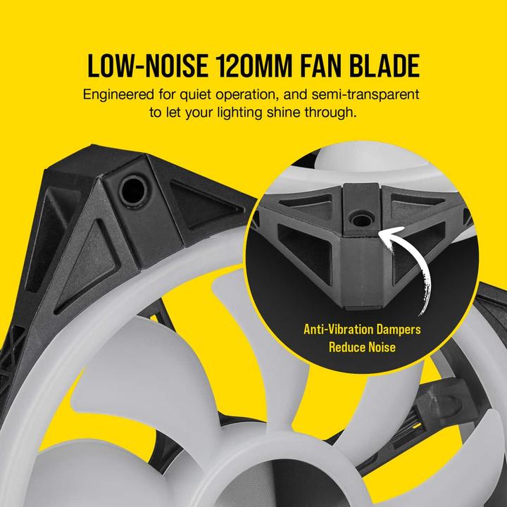 Actual product image Corsair iCUE QL120 RGB (120 mm, 3 x)