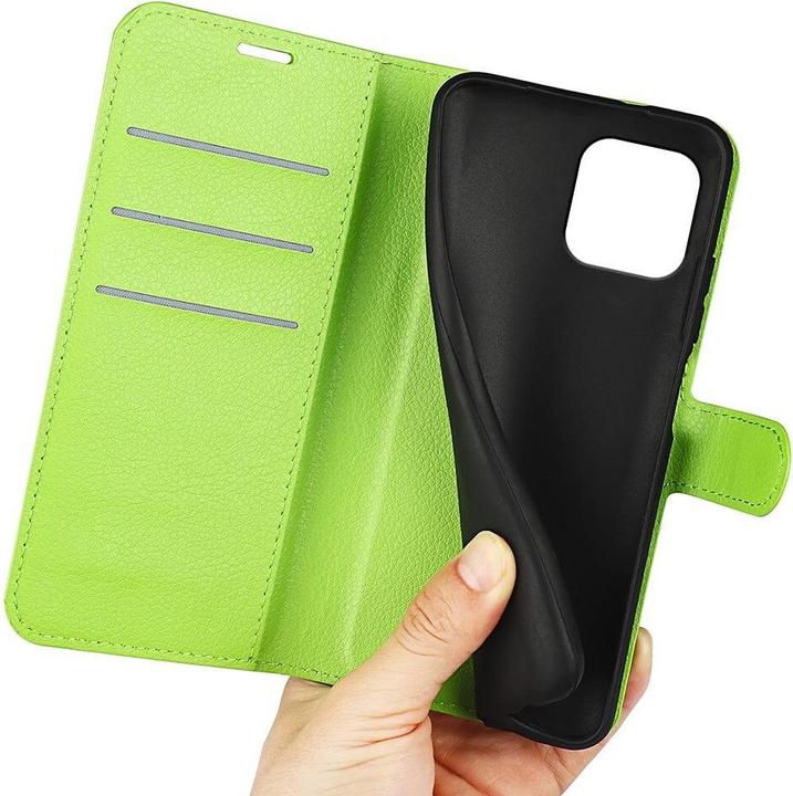 Produktbild Cover-Discount iPhone 15 - Leder Etui Hülle grün (Apple iPhone 15)