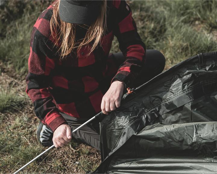 Image du produit Easy Camp Tunnelzelt Sarek 1 (dunkelgr?n/orange, Modell 2025) (Tente tunnel, 1.80 kg, 1 personne)