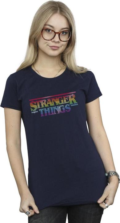 Produktbild Netflix Stranger Things Rainbow Dot Logo TShirt (S)