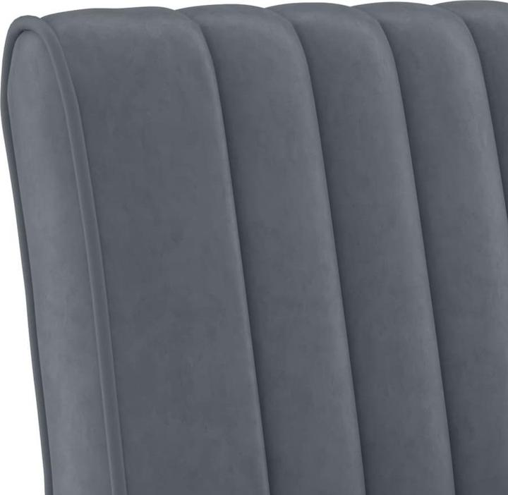 Image du produit VidaXL Polsterstuhl Dunkelgrau Samt