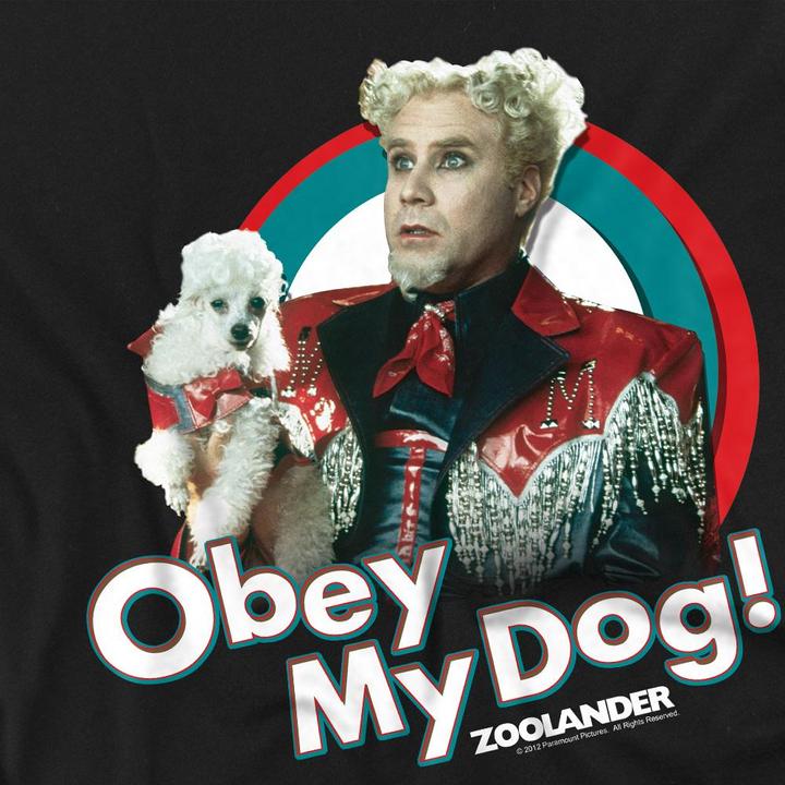Immagine prodotto Zoolander Obey My Dog Maglietta Adulto Unisex (XXL)