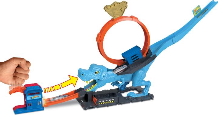 Actual product image Hot Wheels HW City T-Rex Chomp Down TVD