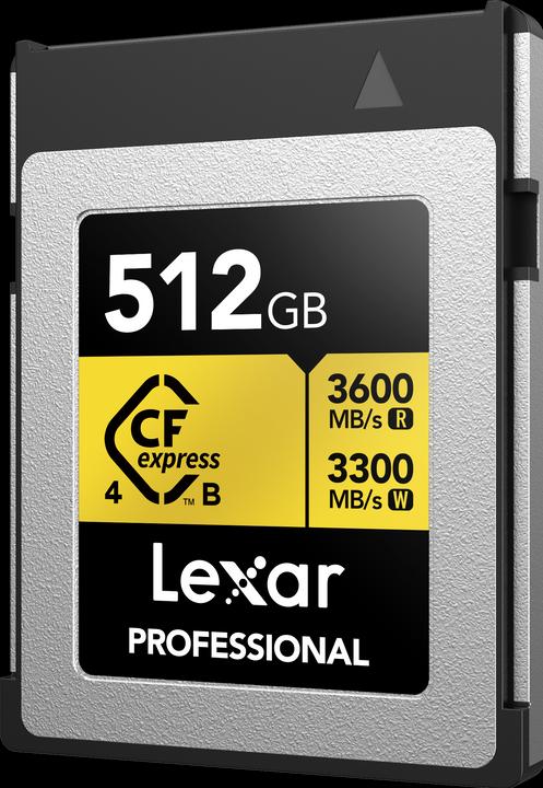 Actual product image Lexar Gold (512 GB, CFexpress type B)