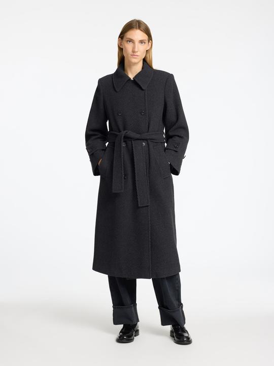 Immagine prodotto Selected Femme Trench con cintura in misto lana (44)