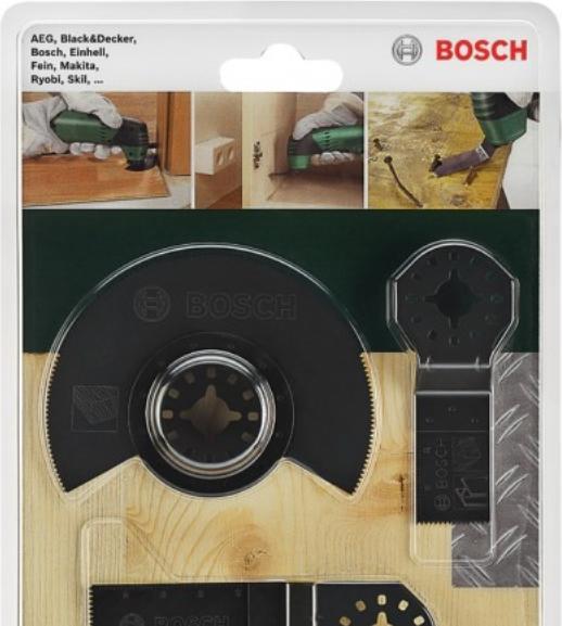 Actual product image Bosch Zubehör Starlock starter set wood, 3 pieces, for multifunctional tools