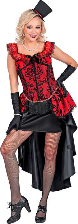 Actual product image Widmann Ladies burlesque costume with dress, gloves (L)