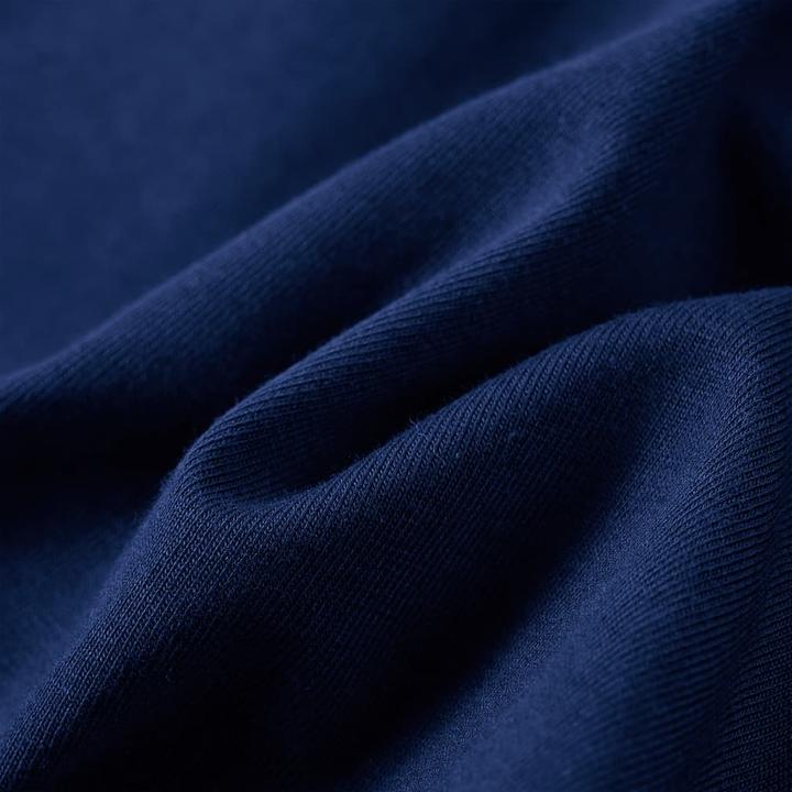 Actual product image VidaXL Children's long-sleeved shirt navy blue 116,Material: 95 % cotton (116)