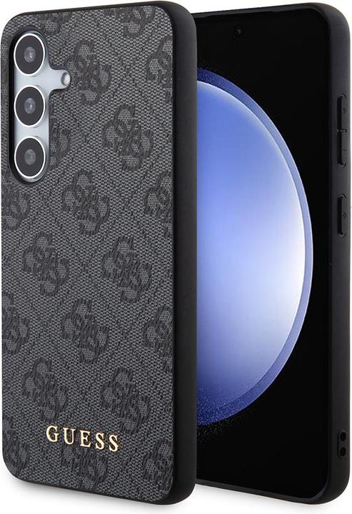 Produktbild Guess Gehäuse für S24+ S926 GUHCS24MG4GFGR Hardcase 4G Metall Gold Logo schwarz (Samsung Galaxy S24+)