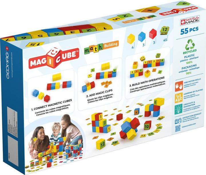 Produktbild Geomag Magnetische Würfel Magicube Math 55 Würfel