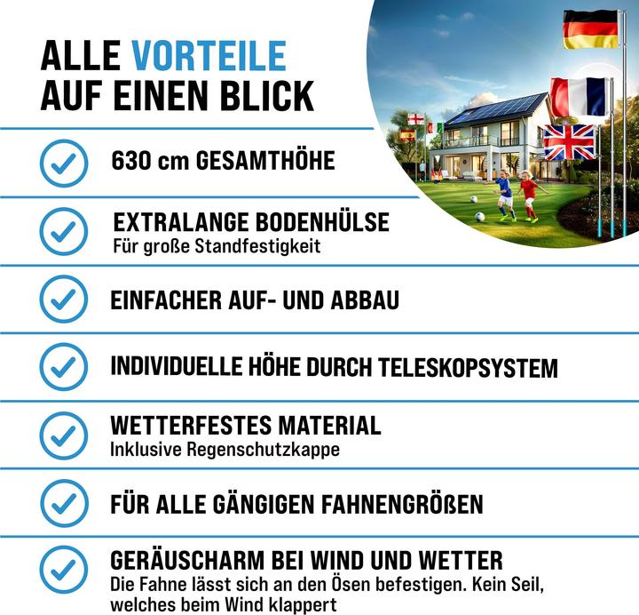 Produktbild Monzana Fahnenmast