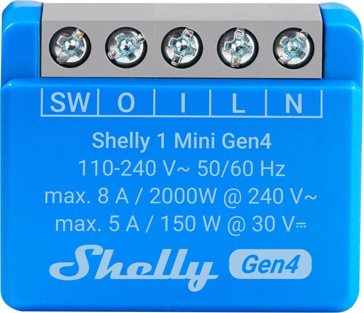 Actual product image Shelly 1 Mini Gen4 (Switch actuator)