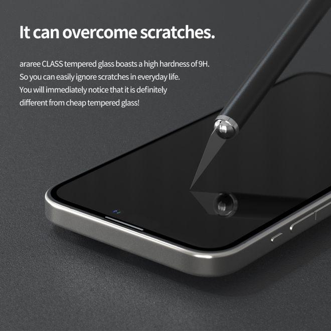 Produktbild Araree CLASS Panzer Glas Displayschutz Easy Install Kit (1 Stück, Apple iPhone 16 Pro)