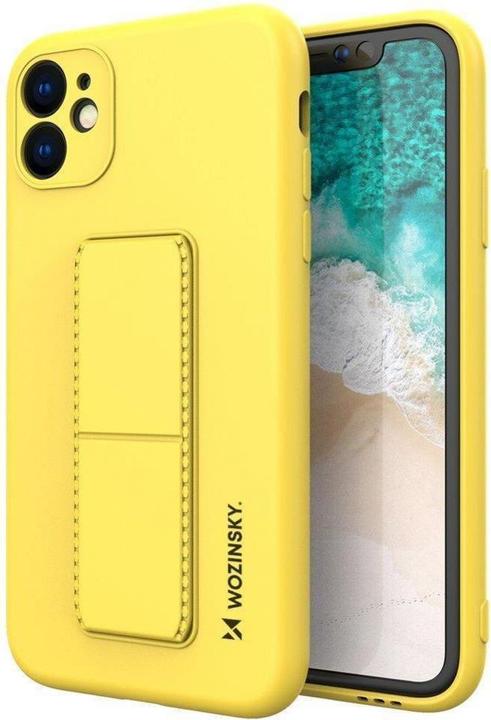 Immagine prodotto Wozinsky Custodia Kickstand Case in silicone con supporto per iPhone 12 Pro Max giallo (Apple iPhone 12 Pro Max)