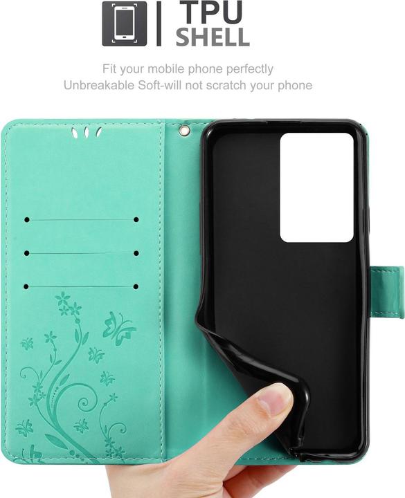Actual product image Cadorabo Case for Realme C75 Flower Book (Siemens CC75)