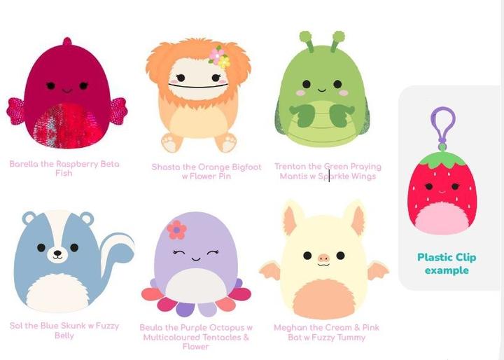 Productafbeelding Squishmallows Squishmallow clip-on pluche 9cm (9 cm)