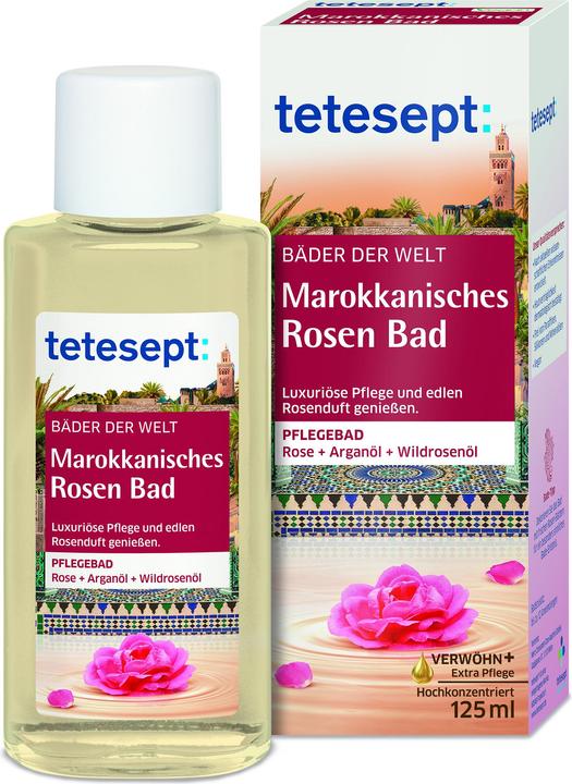 Produktbild Tetesept Medizinalbad Bäder der Welt Marokkanisches Rosen 125 ml (125 ml, Badeperlen)