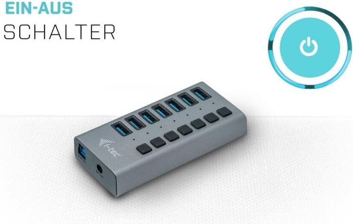 Produktbild i-tec U3CHARGEHUB7 (USB-B, 7 Ports)