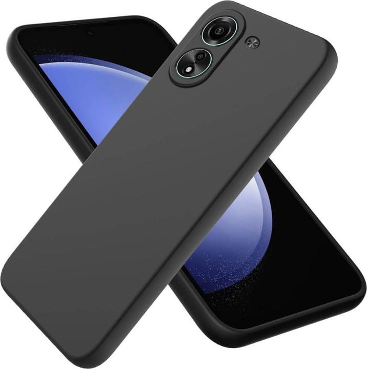 Produktbild Cover-Discount Xiaomi Poco C65 / Redmi 13C - Silikon Gummi Hülle schwarz (Xiaomi Poco C65, Xiaomi Redmi 13C)