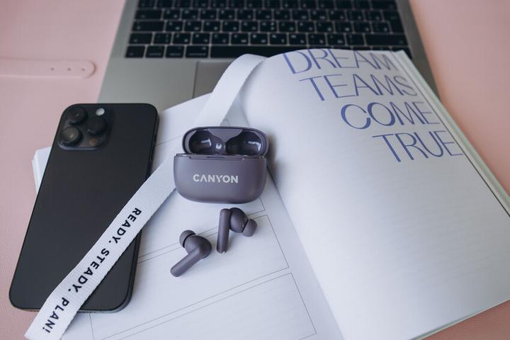 Actual product image Canyon TWS-10, On Go, 10 ANC, True Wireless Bluetooth in-ear headphones, charging station in (ANC, 0.83 h, Wireless)