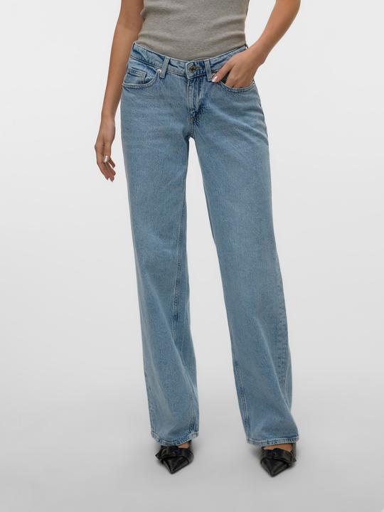 Image du produit Vero Moda VMVANESSA Niedrige Taille Weiter Beinschnitt Jeans Weit geschnitten (25)