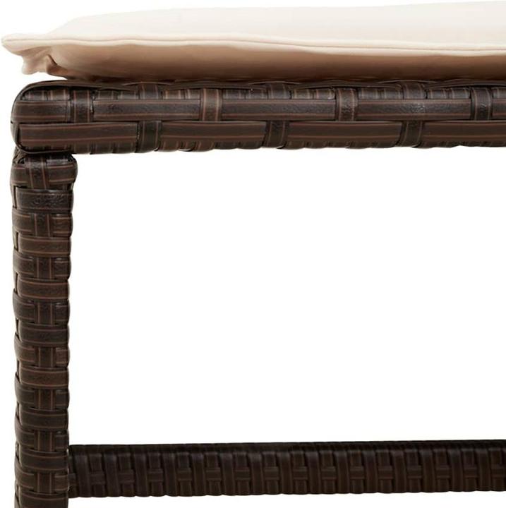 Immagine prodotto VidaXL Mobili da giardino set da pranzo set da giardino gruppo di sedute 11 pezzi in poly rattan marrone (165 cm)