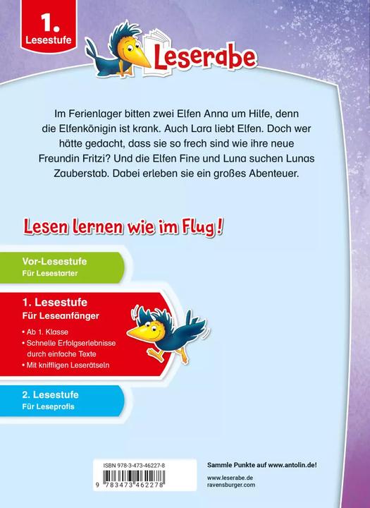 Produktbild Ravensburger Magische Elfengeschichten - Leserabe ab 1. Klasse - Erstlesebuch für Kinder ab 6 Jahren (Deutsch, Anja Kiel, Elke Broska, Iris Tritsch, Almud Kunert, 2022)