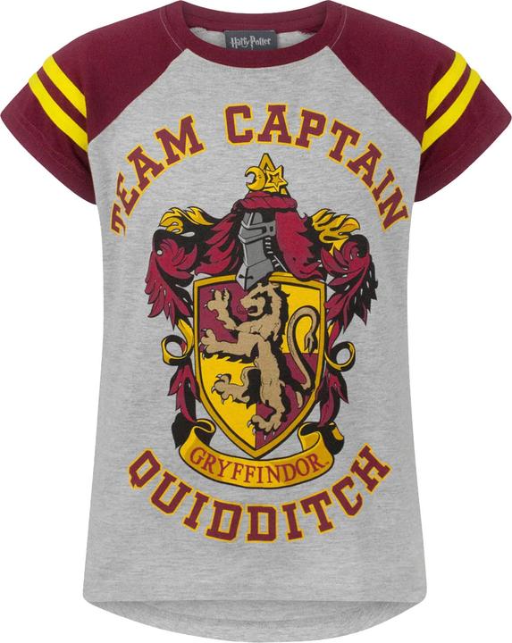 Produktbild Mädchen Quidditch Mannschaftskapitän TShirt mit kurzen Ärmeln (158, 164)