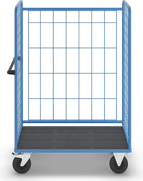 Immagine prodotto eurokraft pro Carrello a ripiani, rete metallica a tre lati (500 kg)