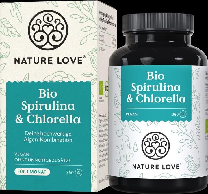 Image du produit Nature Love Spiruline biologique & Chlorella (180 g)