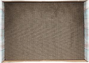 Image du produit Trixie Scratching bed, cardboard, catnip, 45×12×33 cm, turquoise (33 cm, Turquoise)