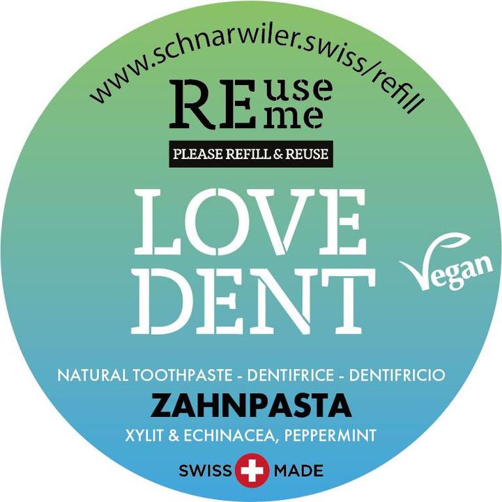 Actual product image ReUseMe LOVE DENT Toothpaste without Fluoride with Echinacea & Xylitol (100 ml)