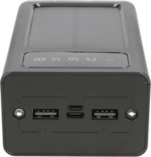 Immagine prodotto Extralink EPB-093 30000mAh Czarny | Powerbank | Powerbank solare, USB-C (30000 mAh, 10 W, 111 Wh)