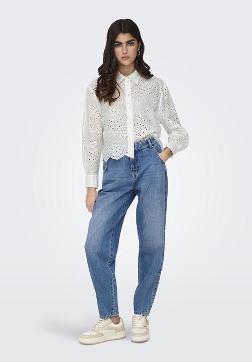 Actual product image Only Loose fit Shirt collar Sleeve cuffs with button Low set-in shoulder Shirt Shirt (XS)
