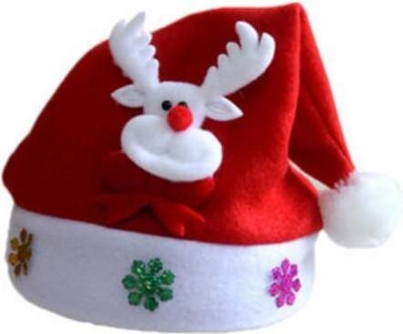 Immagine prodotto JTI Cappello natalizio con motivo lampeggiante - Rudolph la renna dal naso rosso