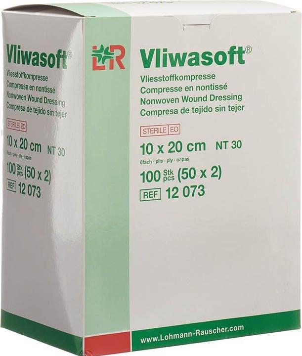 Actual product image Lohmann & Rauscher Nonwoven compresses 6-ply