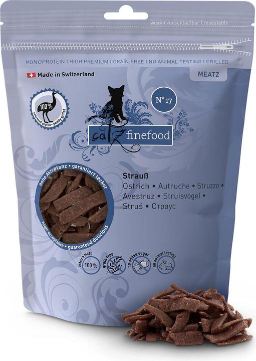 Immagine prodotto Catz Finefood Finefood Meatz No. 17 Struzzo (Adulto, 1 pz., 45 g)