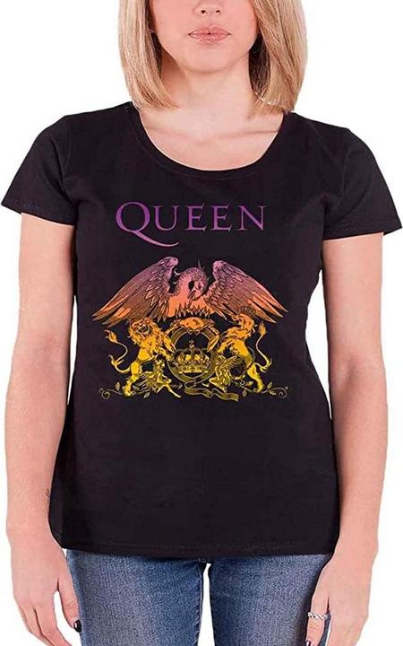 Image du produit Queen T-shirt Womens/Ladies Gradient Crest (XS)