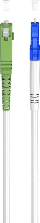 Produktbild Goobay Glasfaserkabel FTTH, Singlemode OS2 White, weiss Simplex, 25 m (S/UTP, 25 m)
