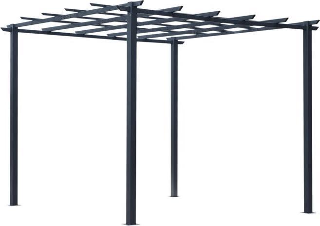 Actual product image Swisshandel24 stabiler Rosenpavillon als Rankhilfe wetterfest Metall schwarz 2,97x2,95x2,3m (297 cm, 295 cm)