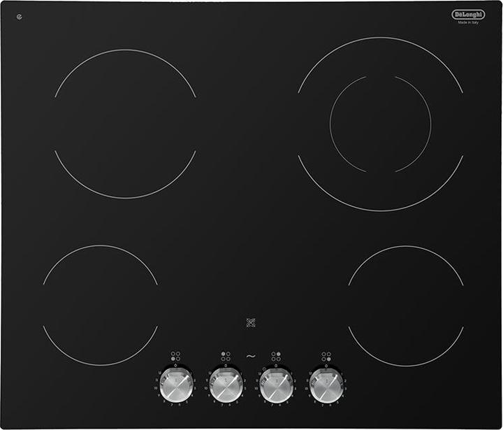 Produktbild De'Longhi De?Longhi PVC 61 FK Schwarz Einbaukochfeld 60 cm Versiegelte Platte 4 Herd(e)