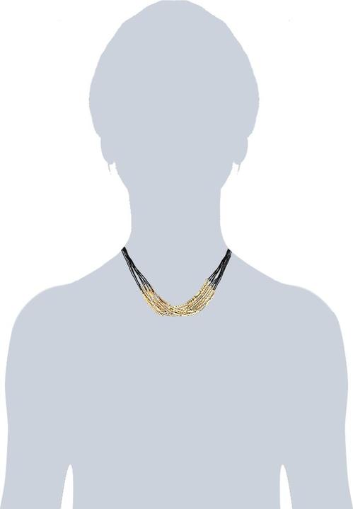 Actual product image Lulu & Jane Ladies metal alloy yellow gold 42.0 cm base chain + 6.0 cm extension - 29611 (Metal alloy, 42 - 48 cm)